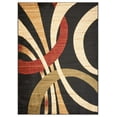 thumbnail image 1 of homeroots home decor 395732 8’ x 10’ Black Abstract Geometric Area Rug, 1 of 1
