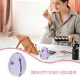 thumbnail image 2 of Unique Bargains Beauty Egg Holder Makeup Sponge Case Cosmetic Egg Holder Makeup Sponge Storage Sponge Egg Case Purple, 2 of 7