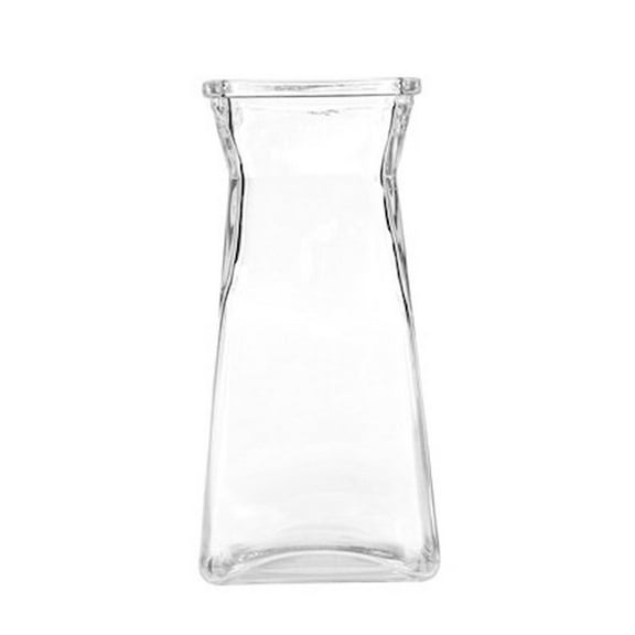 Unbranded Clear Gathered Square Vase