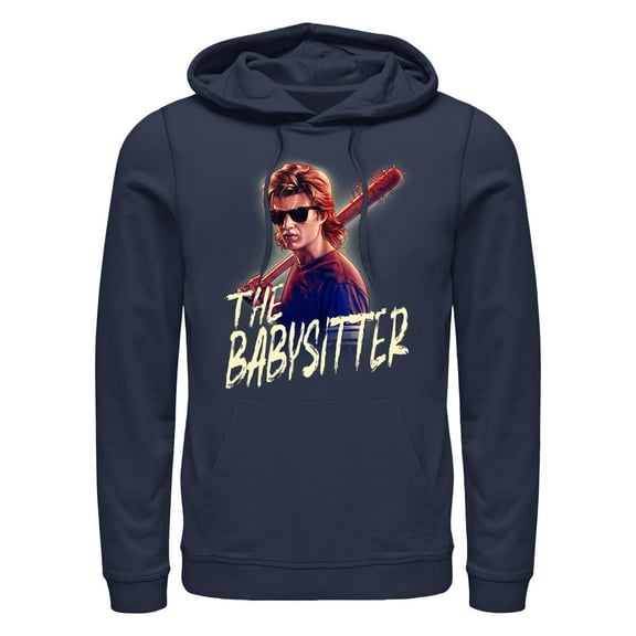 Netflix Men's Stranger Things Steve The Babysitter Portrait Pull Over Hoodie