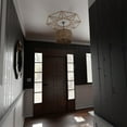 thumbnail image 5 of 36"OD x 14"ID x 1/4"T Guardian Wood Fretwork Pierced Ceiling Medallion, Red Oak, 5 of 12