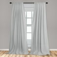 thumbnail image 5 of Ambesonne Modern Curtains, Zig Zag Triangle Print, Pair of 28"x84", White Black, 5 of 5