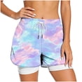 thumbnail image 2 of NTACZA Active Fit Spring Shorts for Women Mid Quick-Dry,Breathable,Lined,Side Pockets Running Elastic Waist Drawstring Shorts for Ladies, 2 of 6