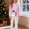 thumbnail image 2 of RTKFRFLM Christmas Girls Outfits Sets Winter Long Sleeve Top Pants With Santa Print Holiday Outfit Toddler Kids Festive Party Wear Casual Wear Clothing Sets,Size 7-8 Years, 2 of 5