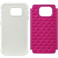 thumbnail image 4 of DreamWireless SCASAMS6-STDCK-WTHP Samsung Galaxy S6 Hybrid Studded Diamond Case White Skin Plus Hotpink PC, 4 of 4
