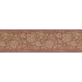 thumbnail image 2 of White Floral Pattern Tawny Brown Damask Wallpaper Border Retro Design, Roll 15' x 7'', 2 of 3