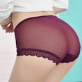 thumbnail image 5 of Aayomet Culotte Femme String Ouvert g Pants Lingerie Pyjama (Violet, m), 5 of 5