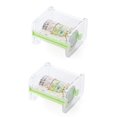 thumbnail image 1 of 2 Pack Tape Dispenser Transparent Washi Tape Cutter Roll Tape Holder for Desk (2 Pack-Green), 1 of 6
