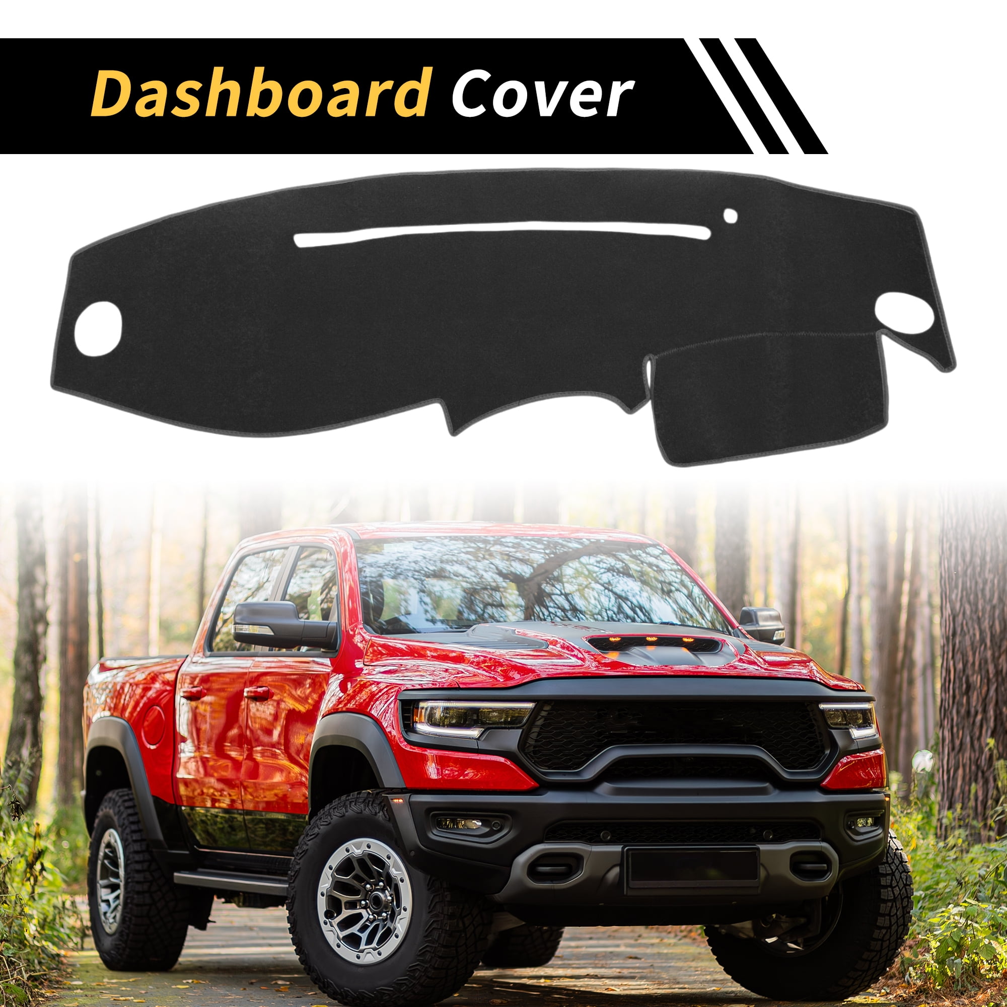Unique Bargains Dash Cover for Ford for Ranger 1995-2011 Dash Board Mat Non-Slip Dash Cover Mat Pad Polyester Center Console Dashboard Cover Pad Carpet Gray