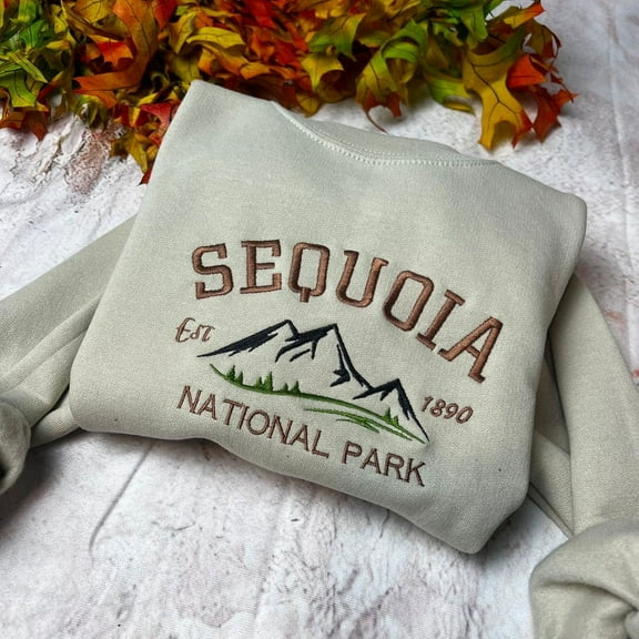 Sequoia National Park Embroidered Crewneck
