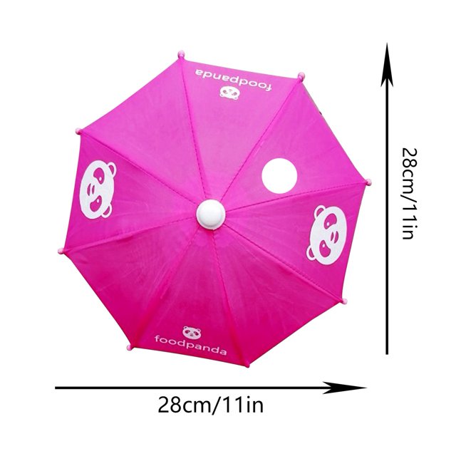 Soporte para teléfono paraguas parasol para teléfono impreso parasol para teléfono motero impreso pequeño paraguas repartidor Mini teléfono móvil parasol ANGGREK Otros