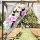 thumbnail image 4 of Panel de pared de flores para boda, arco de flores artificiales, fondo de pared para bebé blanco, 4 of 7