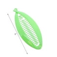 thumbnail image 4 of Set of Two Green 5 Inch Banana Clip Hair Clincher Rounded Edges Hair Comb, 4 of 4