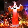 thumbnail image 1 of Gymax 6FT Inflatable Halloween Ghost Party Decoration w/ Flame Lights, 1 of 9