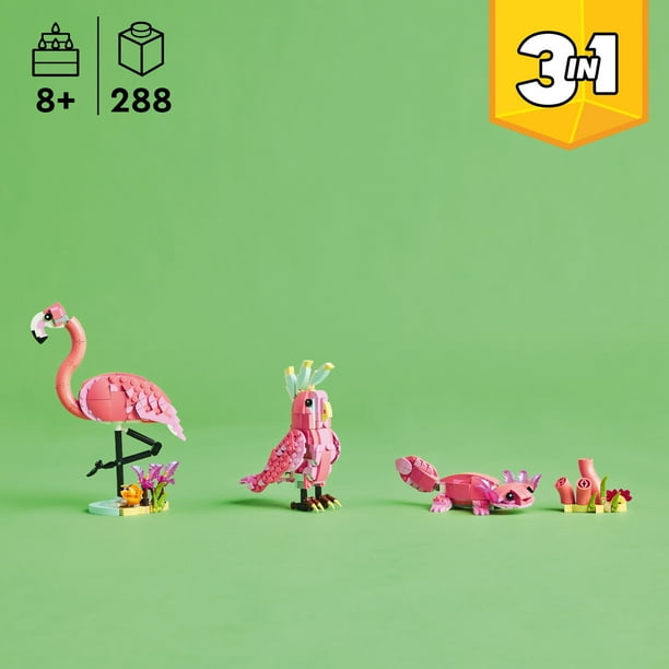 LEGO Creator 3 in 1 Wild Animals: Pink Flamingo Animal Building