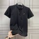 thumbnail image 2 of Camiseta polo lisa para hombre, elegante camiseta holgada, ropa informal, venta al por mayor, camisetas vintage con cuello para hombre, ropa urbana original, 2 of 4