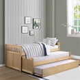 thumbnail image 2 of Lexicon Lit Simple/Simple Contemporain en Bois avec Lit Gigogne Simple en Pin Naturel, 2 of 7