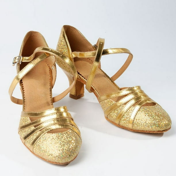 NECHOLOGY Tie around Leg Flat Sandals Shoes Dance Shoes Ballroom Salsa Dance Women's High Rope Wedges Women Gold 8 - Walmart.com
