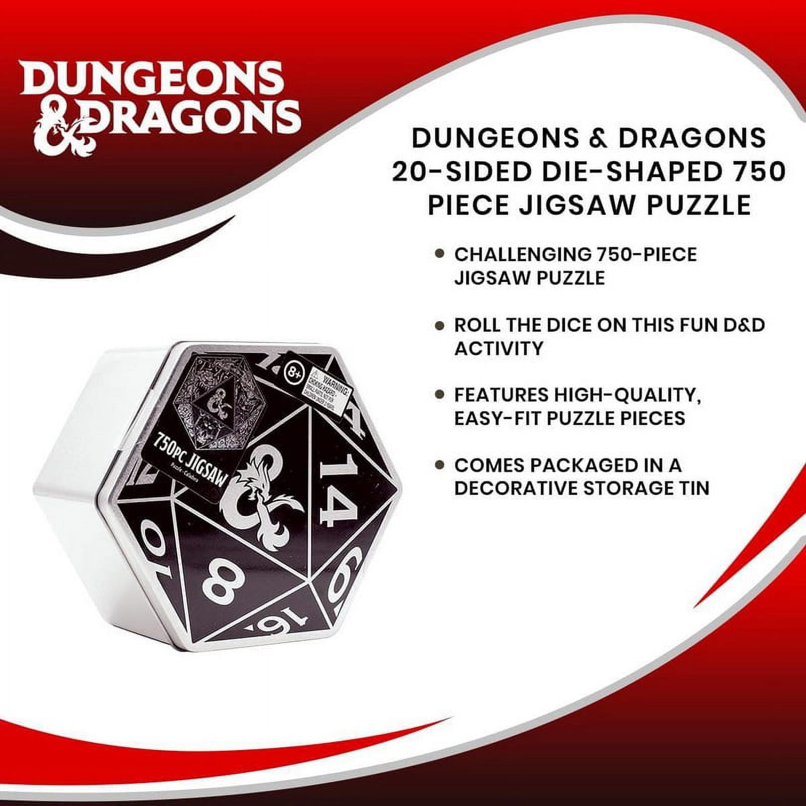 Dungeons & Dragons 820853 Dungeons & Dragons D20 Jigsaw Puzzle, 750 Piece