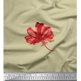 thumbnail image 1 of Soimoi Satin Silk Fabric Artistic Flower Decor Fabric Printed Yard 42 Inch Wide, 1 of 1