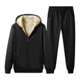 thumbnail image 1 of Men'S Winter Wool Tracksuit Jogging Tracksuit Men'S Suits Black L, 1 of 7