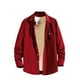 thumbnail image 1 of Blusa y camisa de manga larga con cuello vuelto, informal, de uso diario, para hombre, de manga larga, color liso, holgada, con bolsillos, de licra., 1 of 3