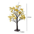 thumbnail image 3 of YIMWNYI Thanksgiving Maple Tree Lights, LED Yellow Maple Leaf Decoration, Holiday Ambience Lighting, Indoor Glowing Tree for Parties and Events, Cozy Warm White Light Night Lamp, 3 of 7