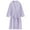 Purple, variant on Men's Waffle Robe Kimono Spa Bathrobe Short Soft Knee Length Lightweight Light with Pockets Bath Robe Shower Pool Summer House Lounge Sleepwear Thin 3/4 Sleeve Grey X-Small-Small