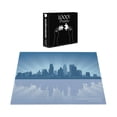 thumbnail image 3 of Ambesonne Minnesota Jigsaw Puzzle Durable Cardboard, Minneapolis Silhouette, 1000 pcs, Night Blue Blue Grey, 3 of 5