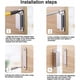 thumbnail image 5 of Imán para puerta de armario, 4 piezas, imán de puerta de acero inoxidable, imanes fuertes para puerta, cerradura de puerta de armario de 10 kg con tornillos para muebles de hogar, gabinete de puerta, 5 of 5