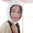 thumbnail image 6 of Bunny Hat, Yigetop Girl Funny Animal Cute Rabbit Ear Hat Cap Head Cover Plush Gift Dress Party Bunny Ears White One Size, 6 of 9