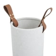 thumbnail image 4 of CosmoLiving by Cosmopolitan 15", 12"H White Ceramic Vase with Leather Handles, Set of 2, 4 of 8