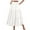 White #11, variant on WULMLEO Women's Summer Casual Elegant Smock Layered Tiered Maxi Skirt High Waisted A Line Flowy Long Skirts with Pockets White 2XL