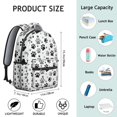 thumbnail image 6 of Grey Dog Paw Footprint Backpack for School,Cute School Bag,Schoolbag with Adjustable Shoulder Straps & Padded Back,15.3"x11"x7.1".﻿, 6 of 6