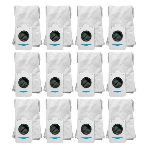 12 Pcs Dust Bags for T30S Combo T30S Robot Vacuum Cleaner Replacement Parts Trash Dust Bag
