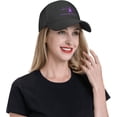 thumbnail image 6 of Hodgkin S Lymphoma Awareness Heart-Beat Plain Baseball Caps Adjustable Washed Twill Low Profile Dad Hats for Men Women Black, 6 of 7