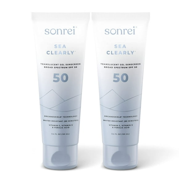 Protector solar Sonrei Sea Clearly Premium SPF 50 para rostro y cuerpo