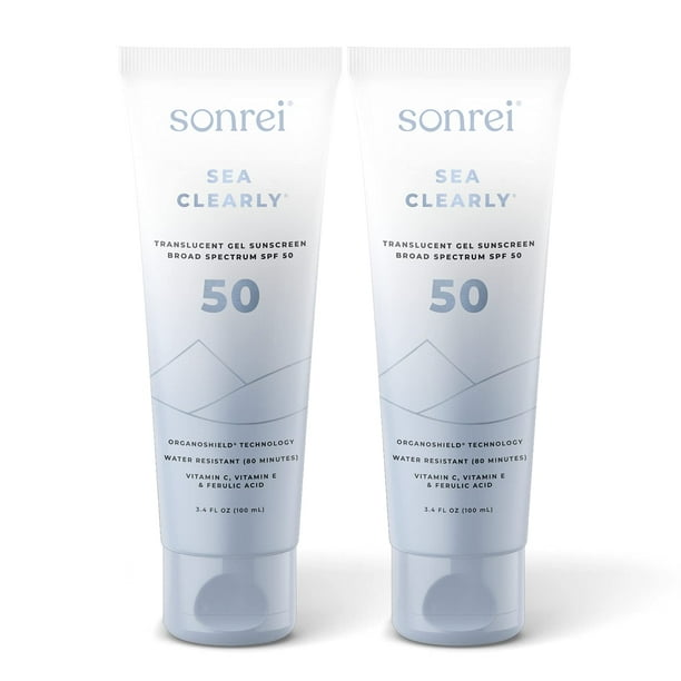 Protector solar Sonrei Sea Clearly Premium SPF 50 para rostro y cuerpo