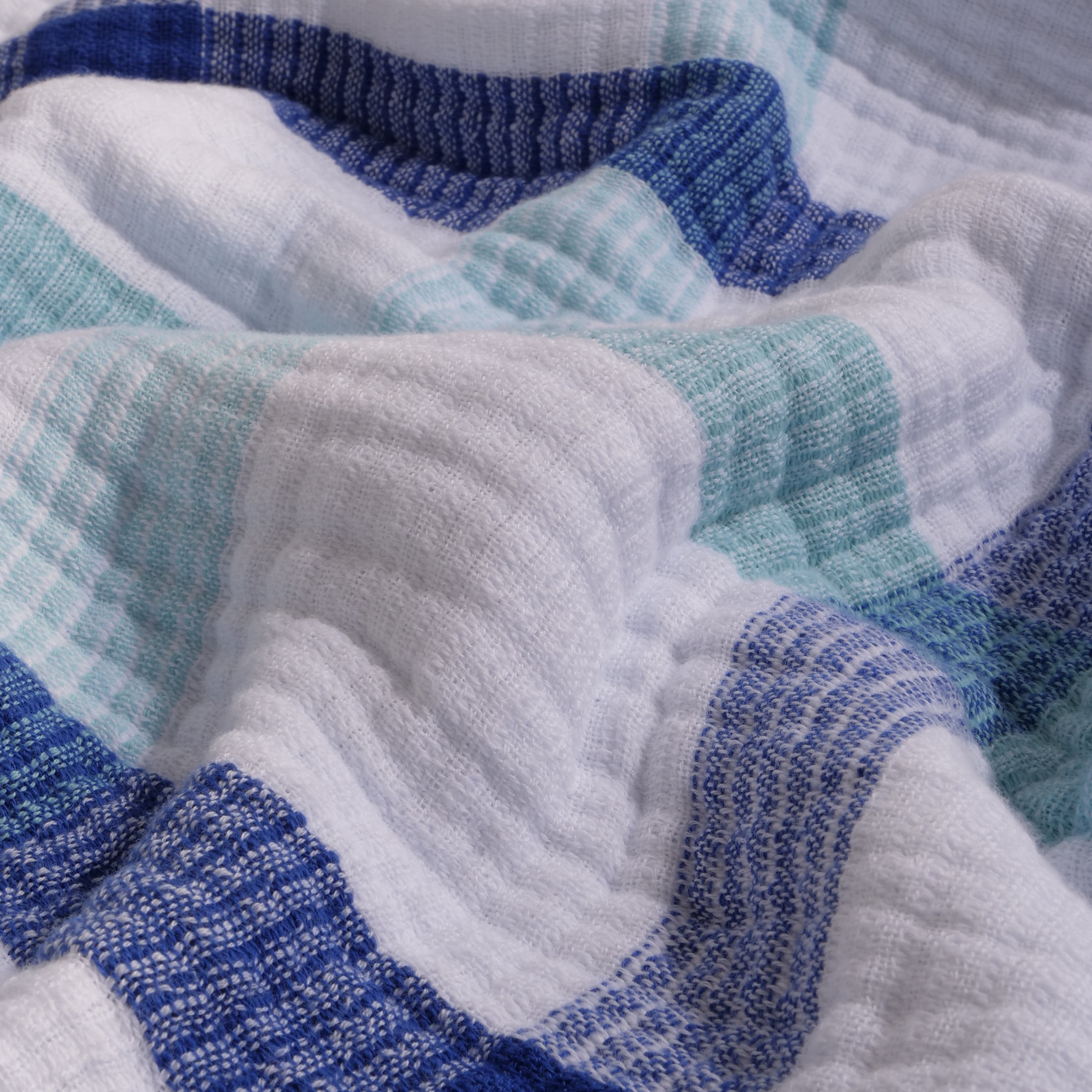 Loft by Loftex New Generation Stripe Bath Towel,Aqua
