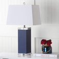 thumbnail image 5 of Safavieh Lighting Collection Deco Leather Navy 25.5-inch Table Lamp (Set of 2), 5 of 5