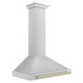 thumbnail image 3 of ZLINE 36 ZLINE Autograph Edition Stainless Steel Range Hood with Stainless Steel Shell and Gold Handle (KB4SNZ-36-G), 3 of 5