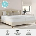 thumbnail image 3 of Martha Stewart 12 Inch King Medium Plush Dual-Action Cooling Gel Memory Foam Mattress with Soft Breathable CoolWeave Jacquard Quilted Top, 3 of 18
