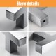 thumbnail image 3 of 10-Pack T-Shaped Square Handles, Cabinet Handles with One Hole for Cabinet, Wardrobe, Bathroom, Dresser Door Knobs, Brushed Satin Nickel, 3 of 5