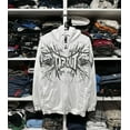 thumbnail image 1 of Embroidery Goth Hoodies Zip Up Long Sleeve Loose Jacket Coats Oversized Sweatshirts, 1 of 3