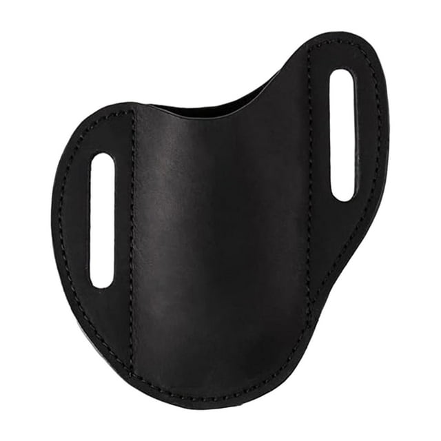 Funda de cuchillo de cuero PU para cinturón, soporte pequeño para Kinfe, funda de almacenamiento multifuncional para barbacoa, viajes, actividades al Negro CUTICAT Funda cortadora