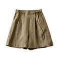 thumbnail image 4 of Women's Loose Casual Elastic Wide Leg Pants Shorts Women plus Size Shorts Short Yoga Pants for Women Women's Boy Shorts Underwear Womens Snow Pants Short Length Short Sleeve Cardigans for Women Short, 4 of 8