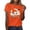 Orange#womens halloween tshirts graphic, variant on Yeaiivve Halloween Shirts for Women Short Sleeve Funny Witch Pumpkin Printed Tunic Tops Breathable Casual Graphic Tees Loose Fit Crewneck Blouse L