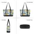 thumbnail image 6 of FORMRS Canvas Laptop Tote Bag for Women with 15.6" Computer Compartments Shoulder Handbag, Retro Lemon Leaves, 6 of 7