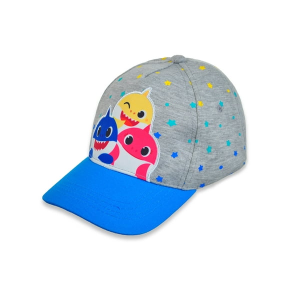 Baby Shark Boys' Star Baseball Cap - gray multi, one size