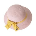 thumbnail image 2 of Lilgiuy Baby Sun Hat Summer Children's Bow Decorated Hat Rope Beach Hat Sun Hat Clearance Sales 2022 Fall Winter, 2 of 5